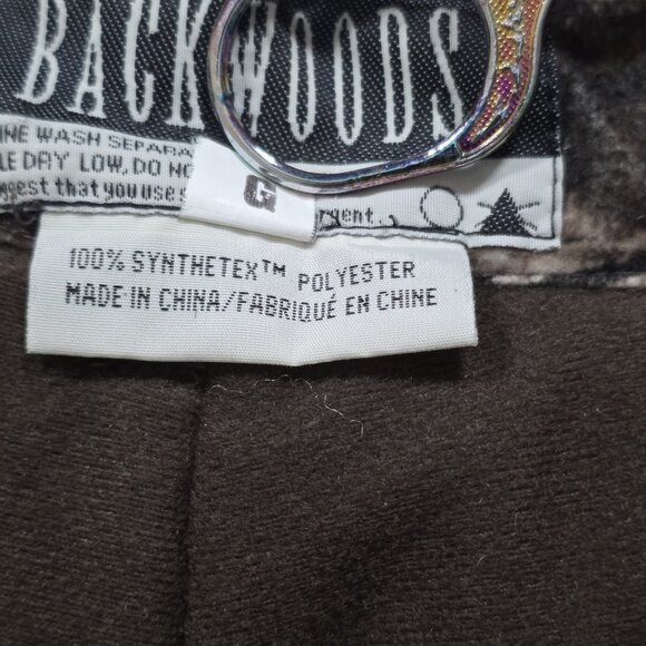 Backwoods Camo Hunting Pants Men L Pure Camo Vertical HD Insulated Lined Pockets - Picture 9 of 16